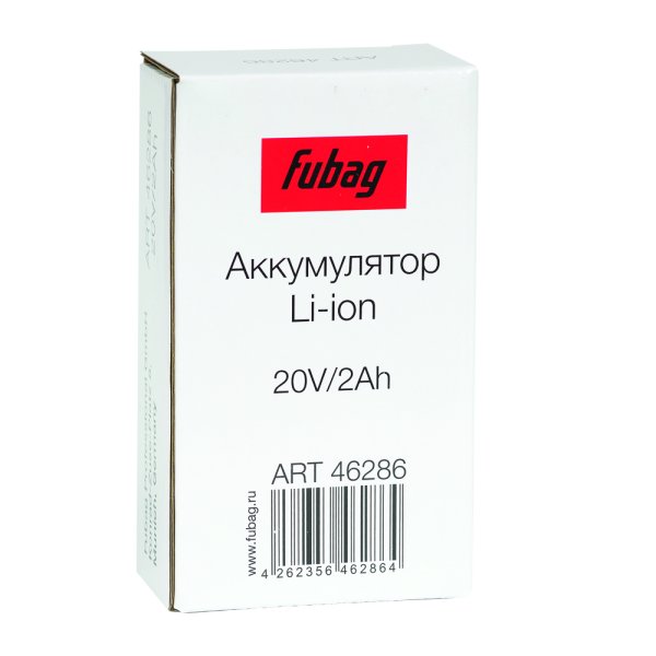 Аккумуляторная батарея FLI5S1P1202 Li-ion к бензиновым газонокосилкам FUBAG с электростартером и минирайдеру (20V/2Ah) в Кургане фото