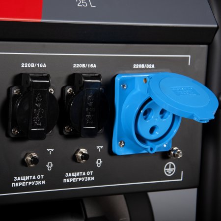 Бензиновый генератор с электростартером и коннектором автоматики FUBAG BS 7500 A ES в Кургане фото